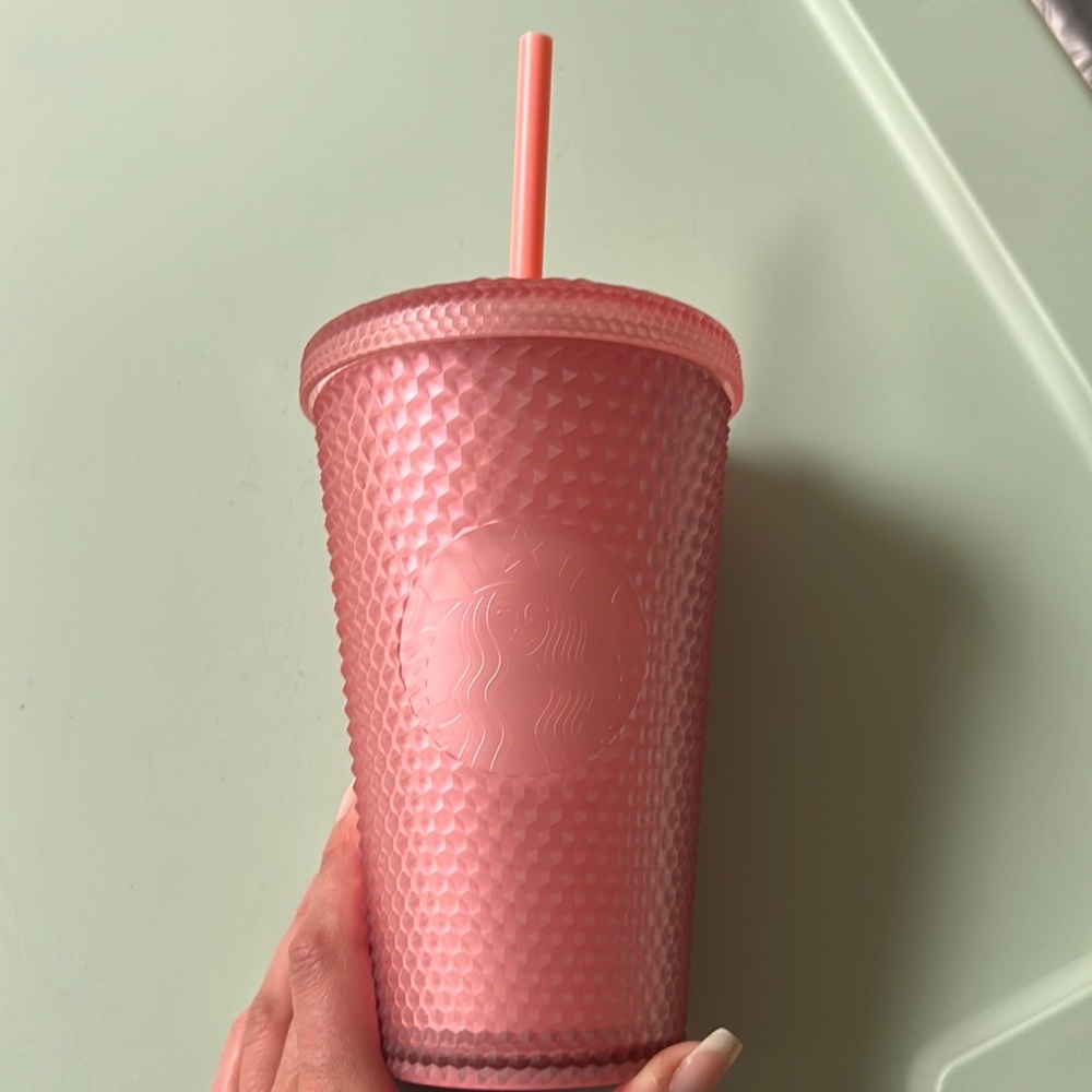 This is a Starbucks special eduction pink lemonade tumbler